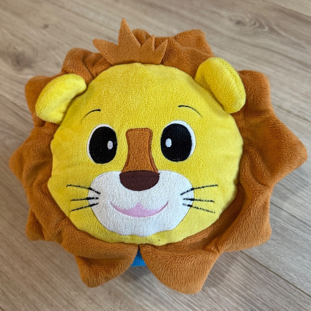 Buckle Toy Benny the Lion Plush Sensory Activity Toddler Travel Toy